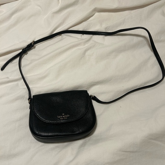 Kate Spade Black Pebbled Leather Crossbody Bag - Picture 2 of 4